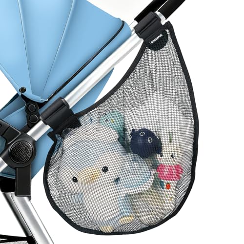 Guiseapue Baby Side Sling Stroller Cargo Net: Universal Stroller Organizer Attachment for Storage,...