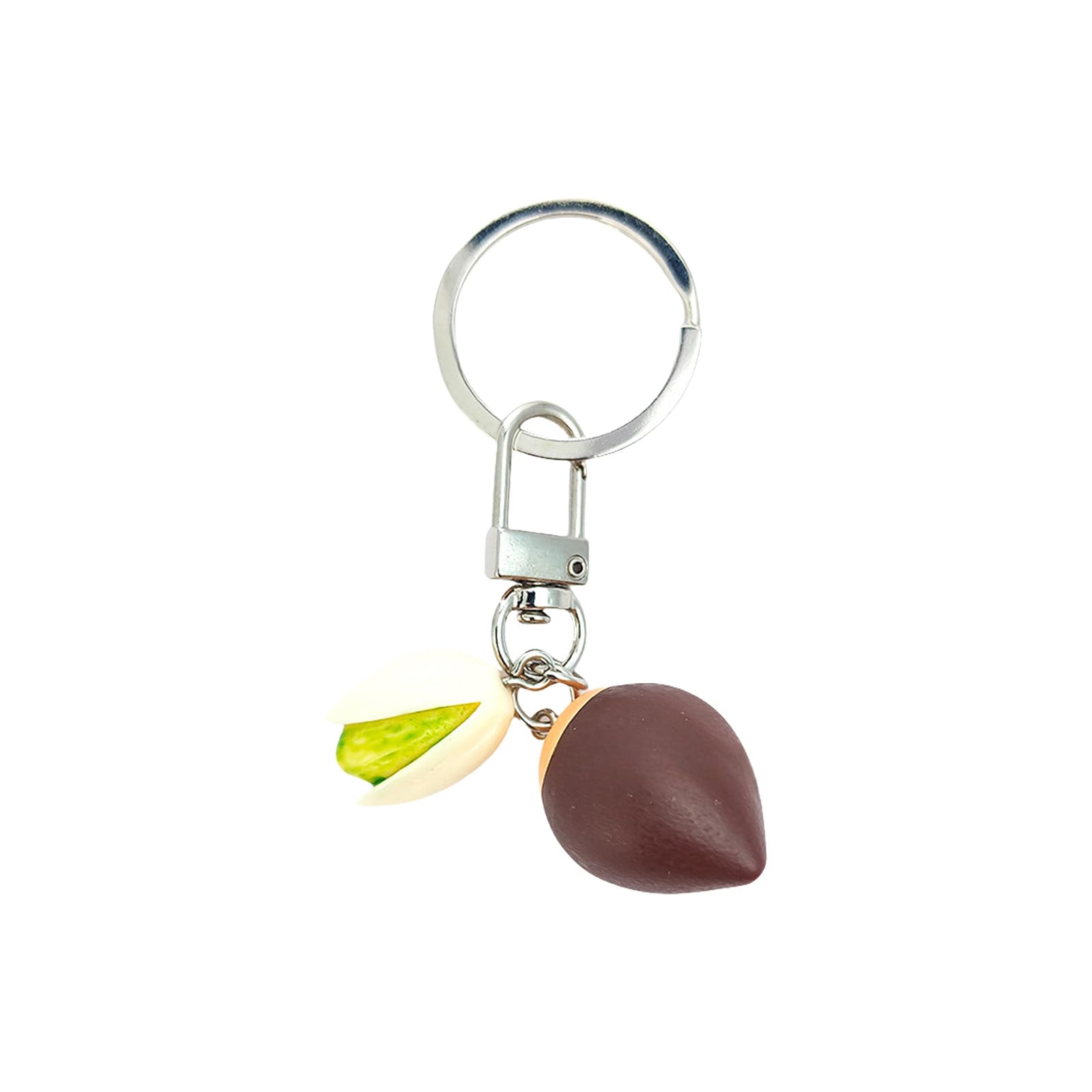 Baodss Realistic Chestnut Keychain Handmade Miniature Nut Charm Keyring With Authentic Detail Stylish Cultural Accessory
