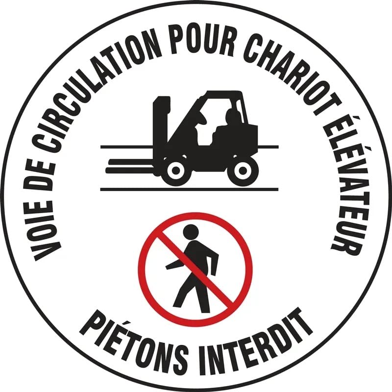 Pancarte Projecteur Forklift Lane LED avec Objectif Français