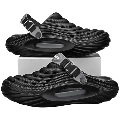 [AXOTYDR] �g��5cm�A�b�v �T���_�� �����Y 2WAY �N���b�O�T���_�� ���� �����C EVA �y�� �ʋC ����~�� �����S�n�� �r�[�` �������p �ėp �J�W���A�� �j�����p (23.5 cm,�u���b�N) [���s�A���i]