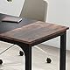 Tribesigns Schreibtisch Computertisch, PC Tisch Bürotisch Arbeitstisch Esstisch in Schwarz für Home Office zu Hause Schreibtische, Konferenztisch (Rustikales Braun/Schwarz, 160 x 80 x 75 cm)