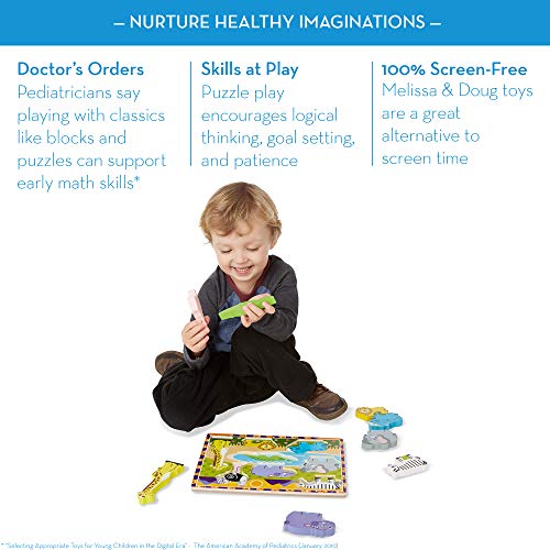 Melissa & Doug Take Along Sorting Barn & Safari Chunky Puzzle #TOP6