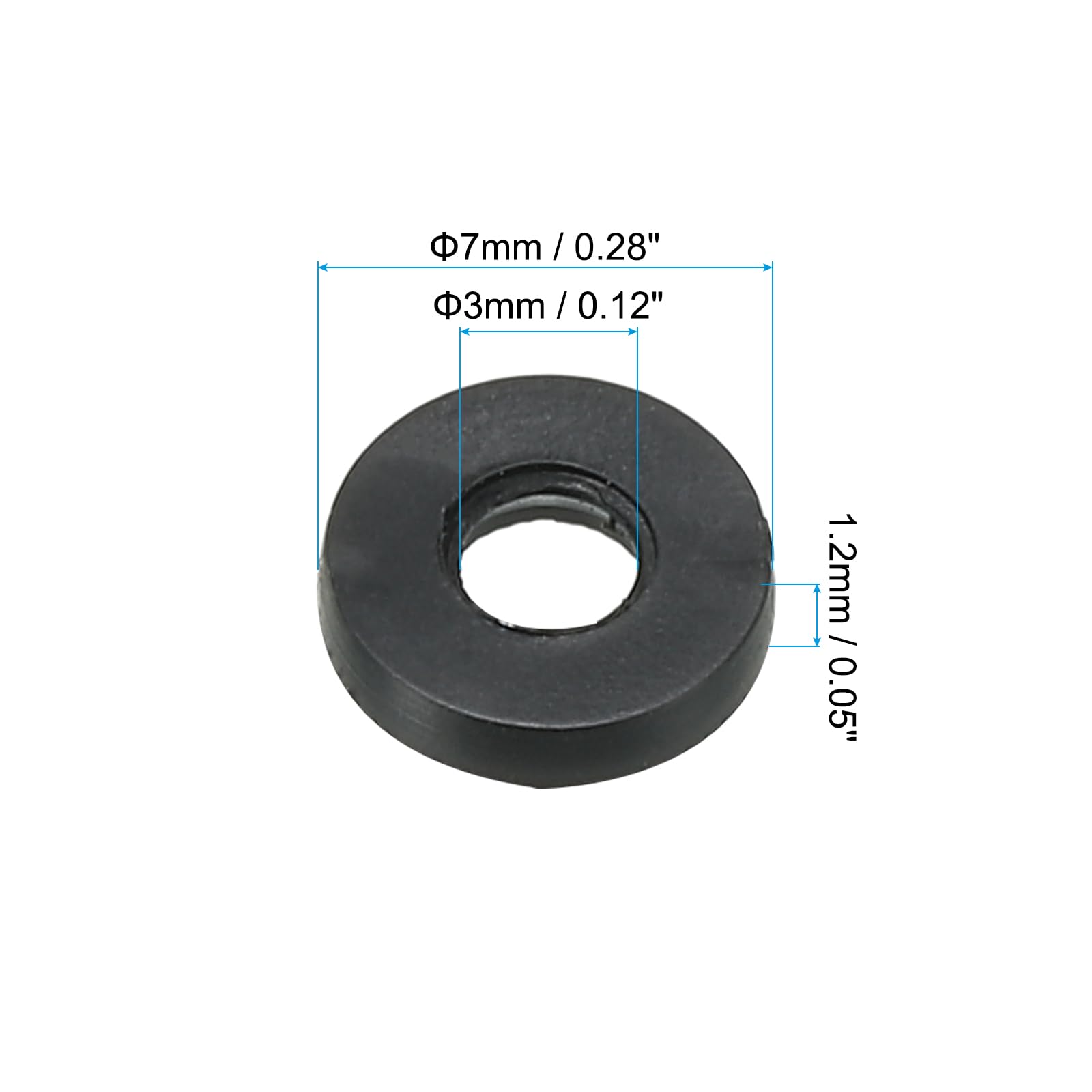 PATIKIL M3 Rubber Flat Washer - Image 2