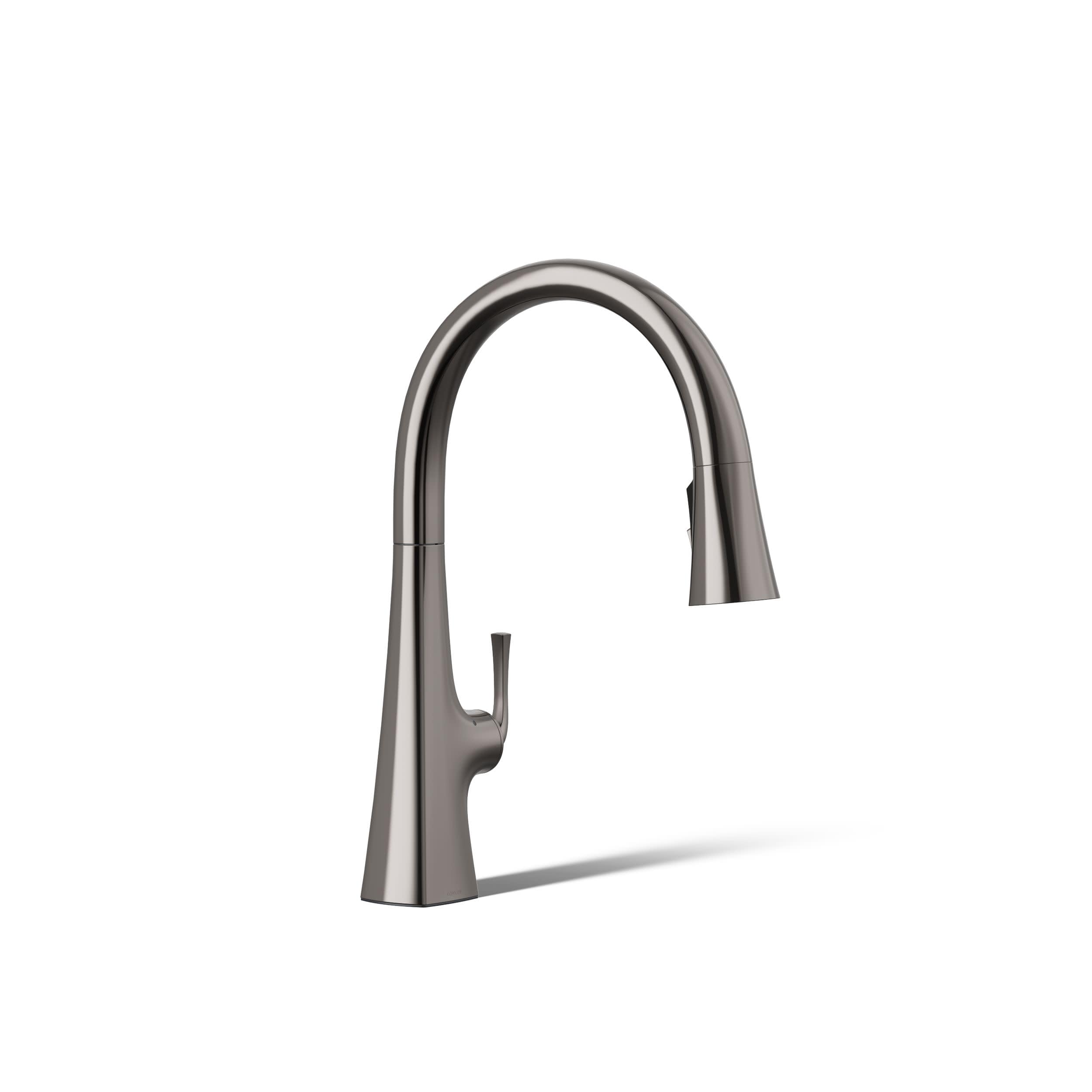 Kohler K-22068-WB-TT Graze Voice-Activated Kitchen Sink Faucet ...