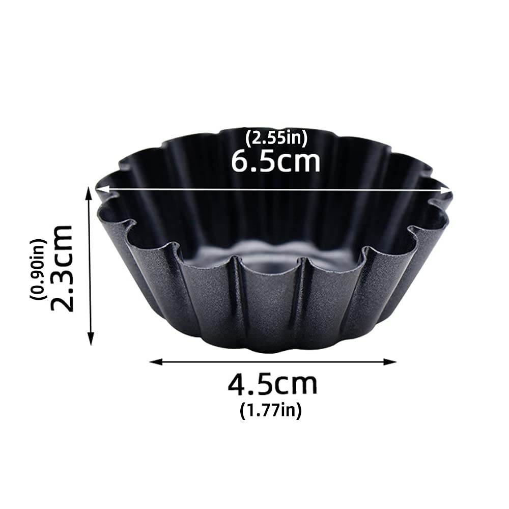 12 moldes antiadherentes para tarta de huevo, moldes antiadherentes, moldes para magdalenas, moldes para hacer tartas, herramientas reutilizables para hornear en cocina