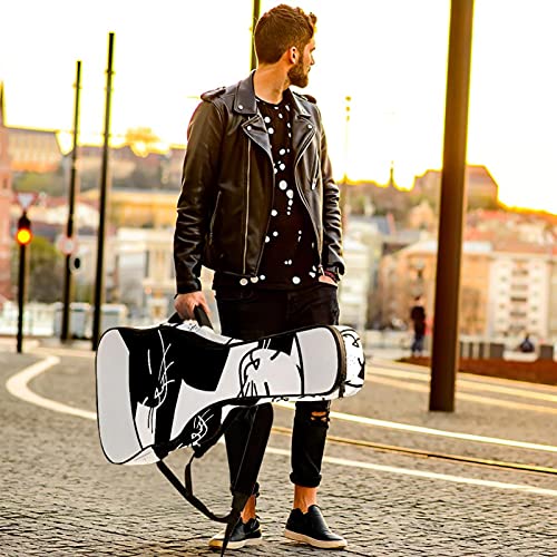 Housse de Guitare, Euit de Guitare en Tissu Oxford Impermeable avec Sangles Reglables pour 42″41″40″ Guitares dessin animé chat noir et chat blanc 108.9×42.9×11.9 cm - Les Beatles, Paul McCartney, John Lennon, RIngo Starr, George Harrison Housse de Guitare, Euit de Guitare en Tissu Oxford Impermeable avec Sangles Reglables pour 42"41"40" Guitares dessin animé chat noir et chat blanc 108.9x42.9x11.9 cm – Image 7