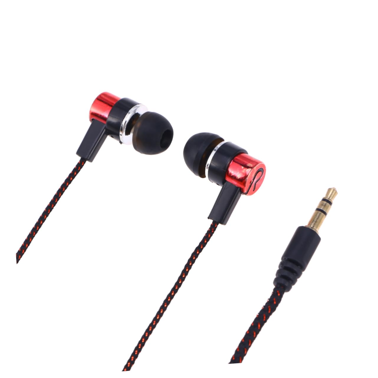 Homoyoyo Mp3 mp4 Braided Wired Heavy Bass Earphones 3 5mm Plug Stereo Headset for Music Listening