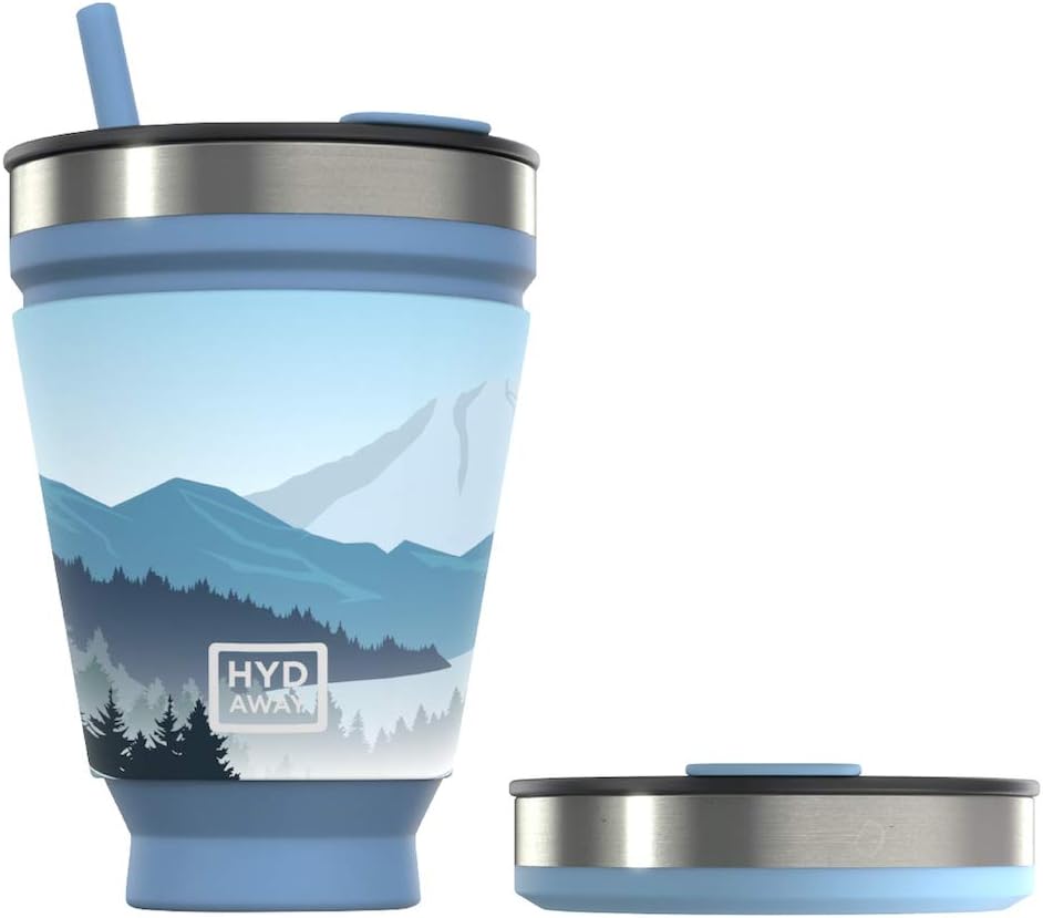 HYDAWAY Collapsible Drink Tumbler Portable, Insulated, Hot & Cold