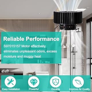 Hipoilk S97015157 Bathroom Exhaust Fan Motor for Broan NuTone 676-D/2676F-A 680 680FL 674 HD50 674-A 684NT-A 680FLT NT100C 110RDF 672SP 646D DX110 Ventilation Fan Motor for Broan Replacement Parts