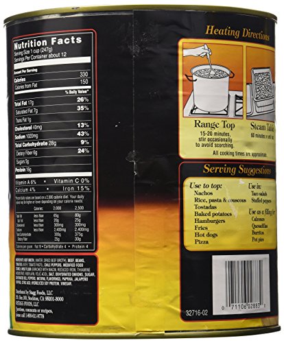 Stagg Country Chili With Beans, 108 Ounce #TOP2