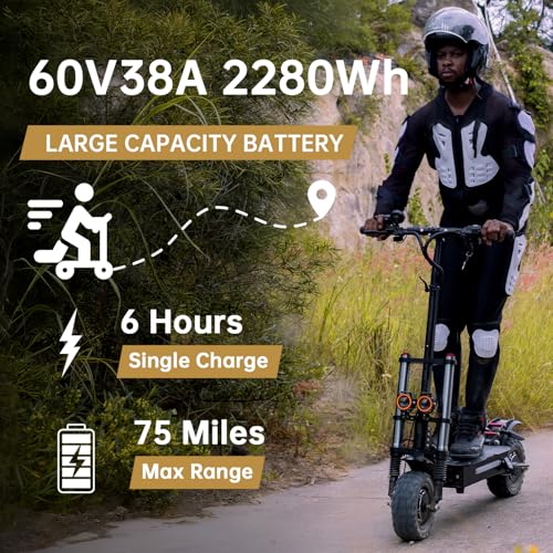 image for REDDYDY Electric Scooter for Adults, 55 Mph, 11