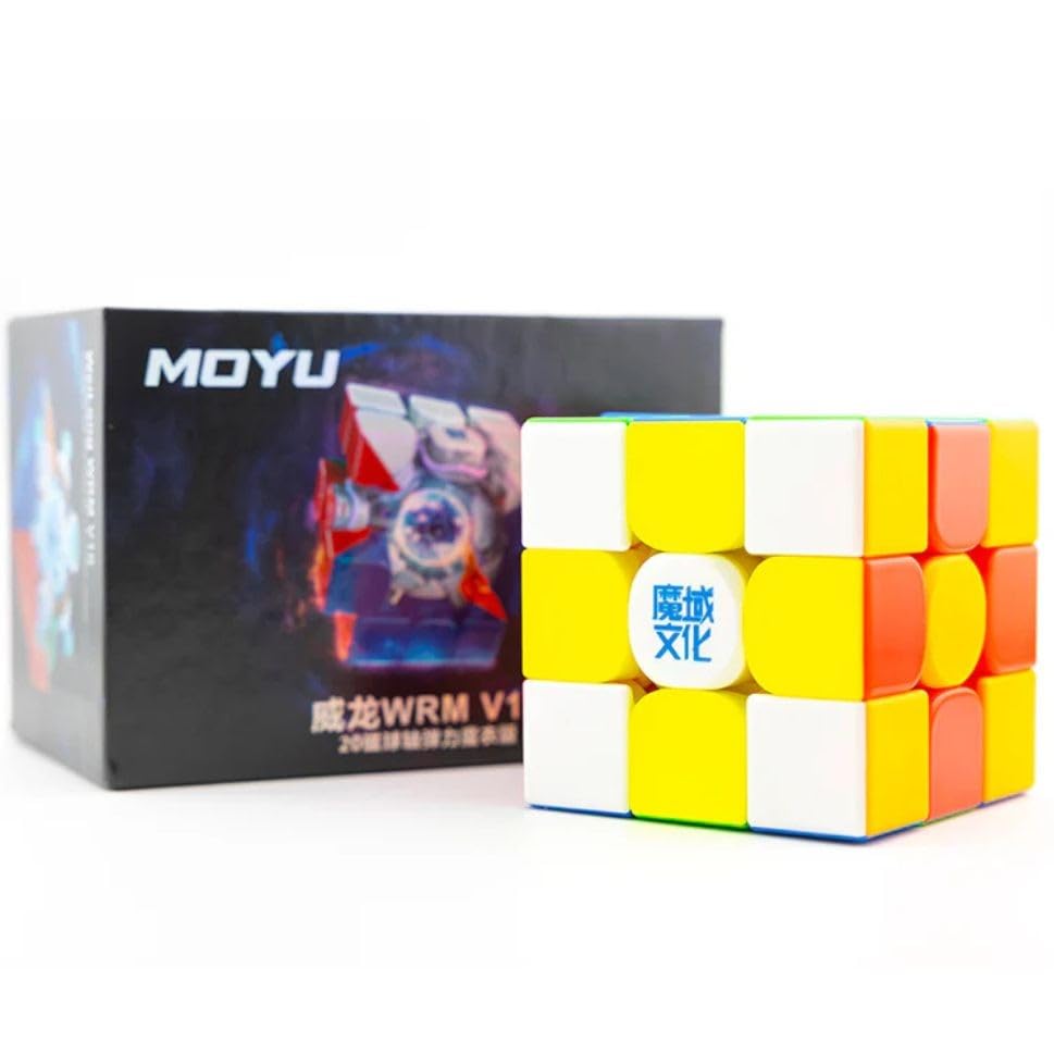 Image of MoYu WeiLong WR M 3x3 V10 Magnetic Speed Cube | 20-Magnet Ball-Core, UV Coated Finish & Auto-Alignment 3.0 | Dual Adjustment System Professional 3x3 Puzzle