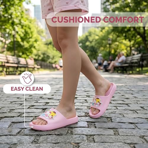 Image of Josmo Sanrio Hello Kitty Slides Open Toe Sandals - Summer Beach Water Pool Shoes (sizes: Little Kid /Big Kid - Adults)