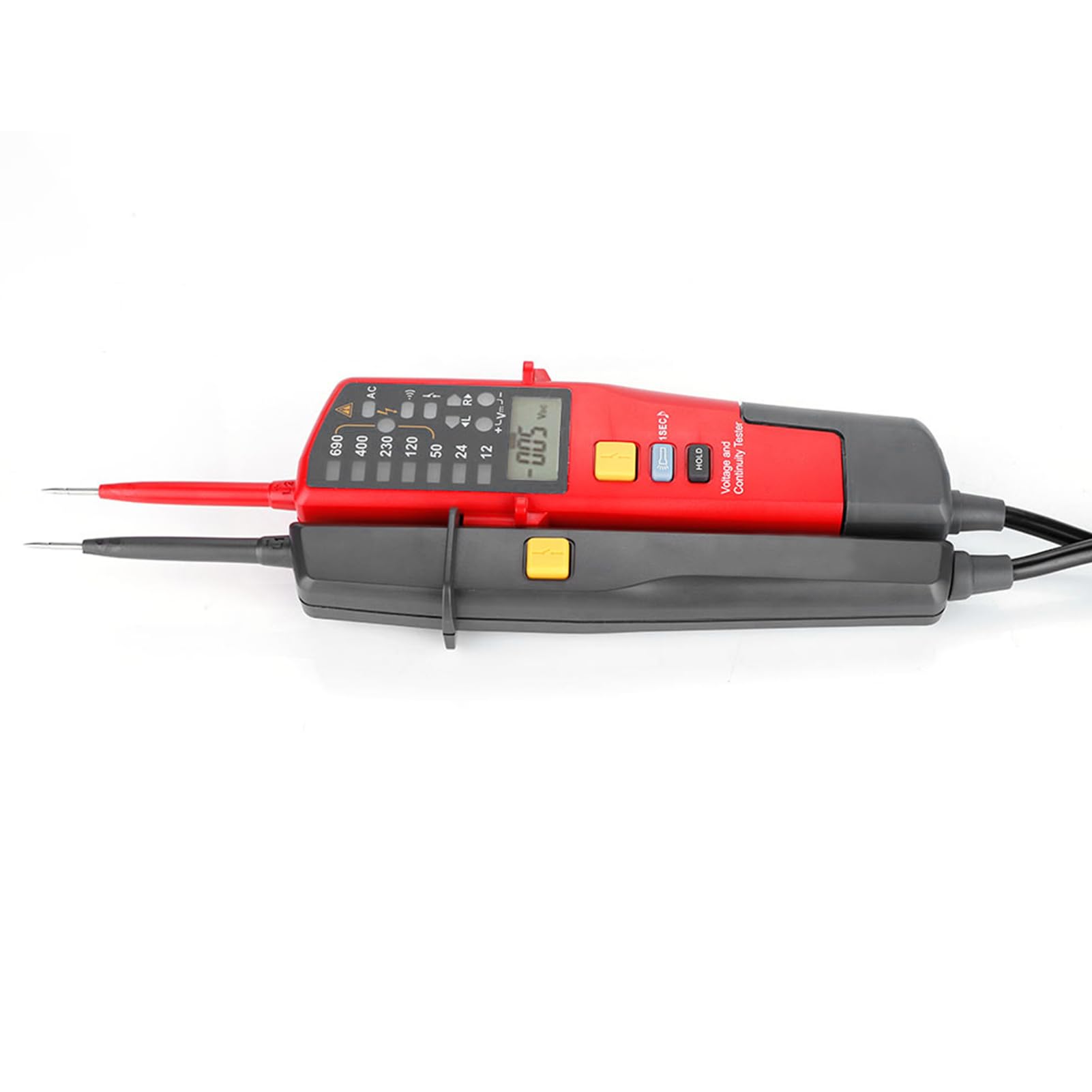 Fafeicy Tester Ciągłości Napięcia UT18C, Automatyczny Pomiar Zakresu, Tester RCD z Wyświetlaczem LCD, dla Elektryków, Zastosowanie AC DC do 690 V