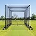 FORTRESS 360° Mobile Cricket Cage [Test Grade] | Pop Up Goals for Cricket | Cricket Set | Cricket Box Netting Cage System | Cricket Net Batting Cage | Sports Equipment (24ft, Without Padding)