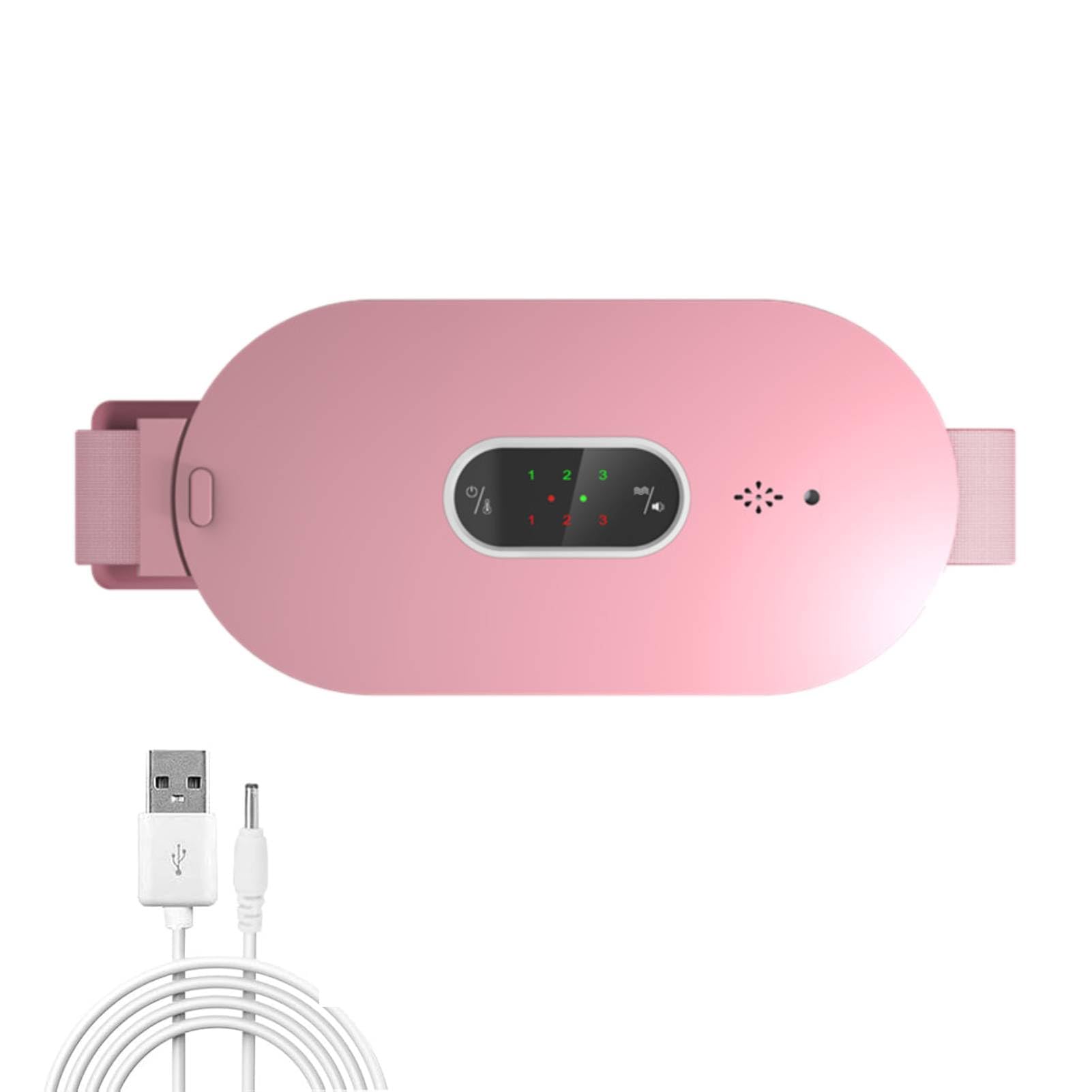 Riscaldamento mestruale Massaggiatore addominale elettrico Cintura riscaldata a vibrazione Cintura riscaldante per utero USB per la cura del periodo delle donne  66