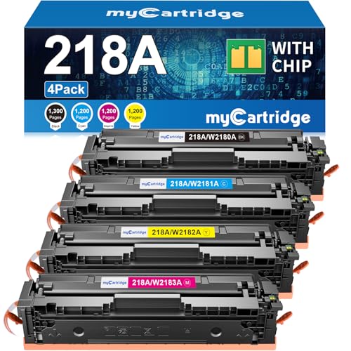218A Toner Cartridges 4 Pack Compatible Replacement for HP