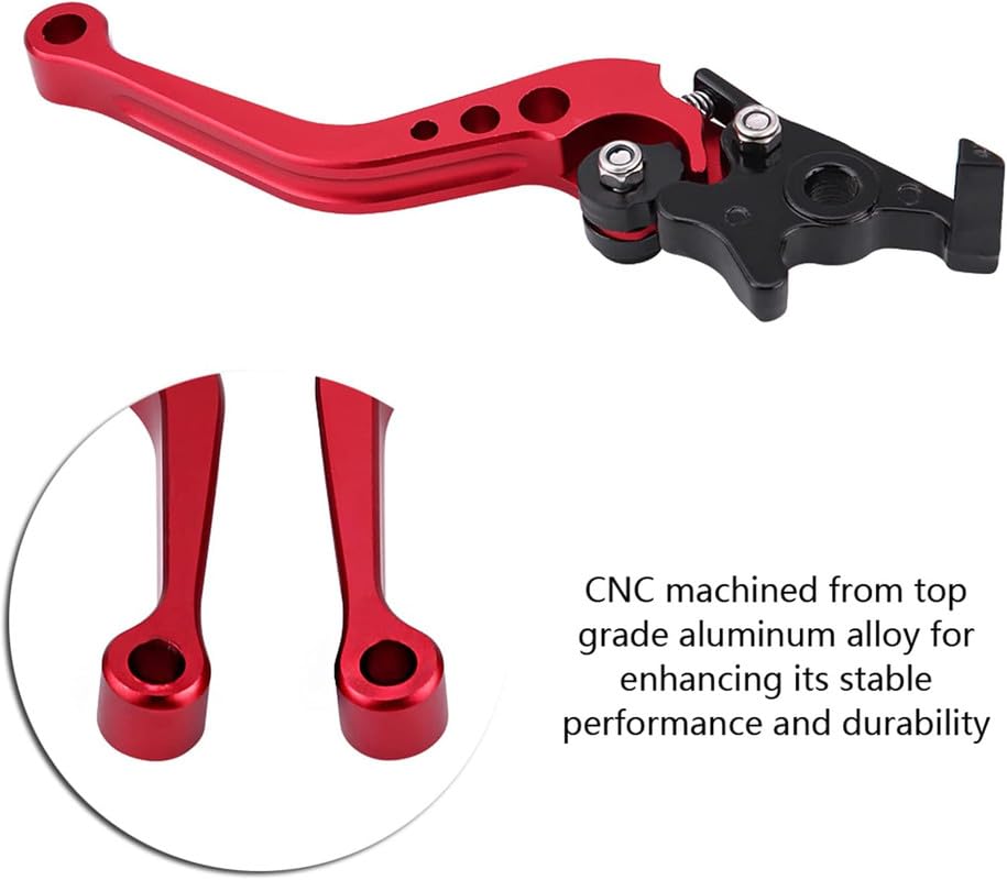 Image of 1 Pair Double Disc Brake Lever Universal CNC Aluminum Alloy Motorcycle Modification Double Disc Brake Lever for Motorcycles, Scooters Comfortable With Gix-xer