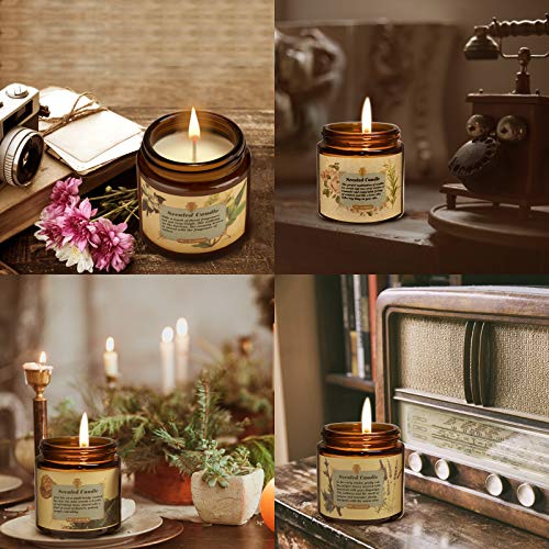 4 Pack Scented Candles for Men, Scented Candles Set Soy Candles for Home Him, Yoga, Mother's Day, Gifts for Him, Birthday - Image 6