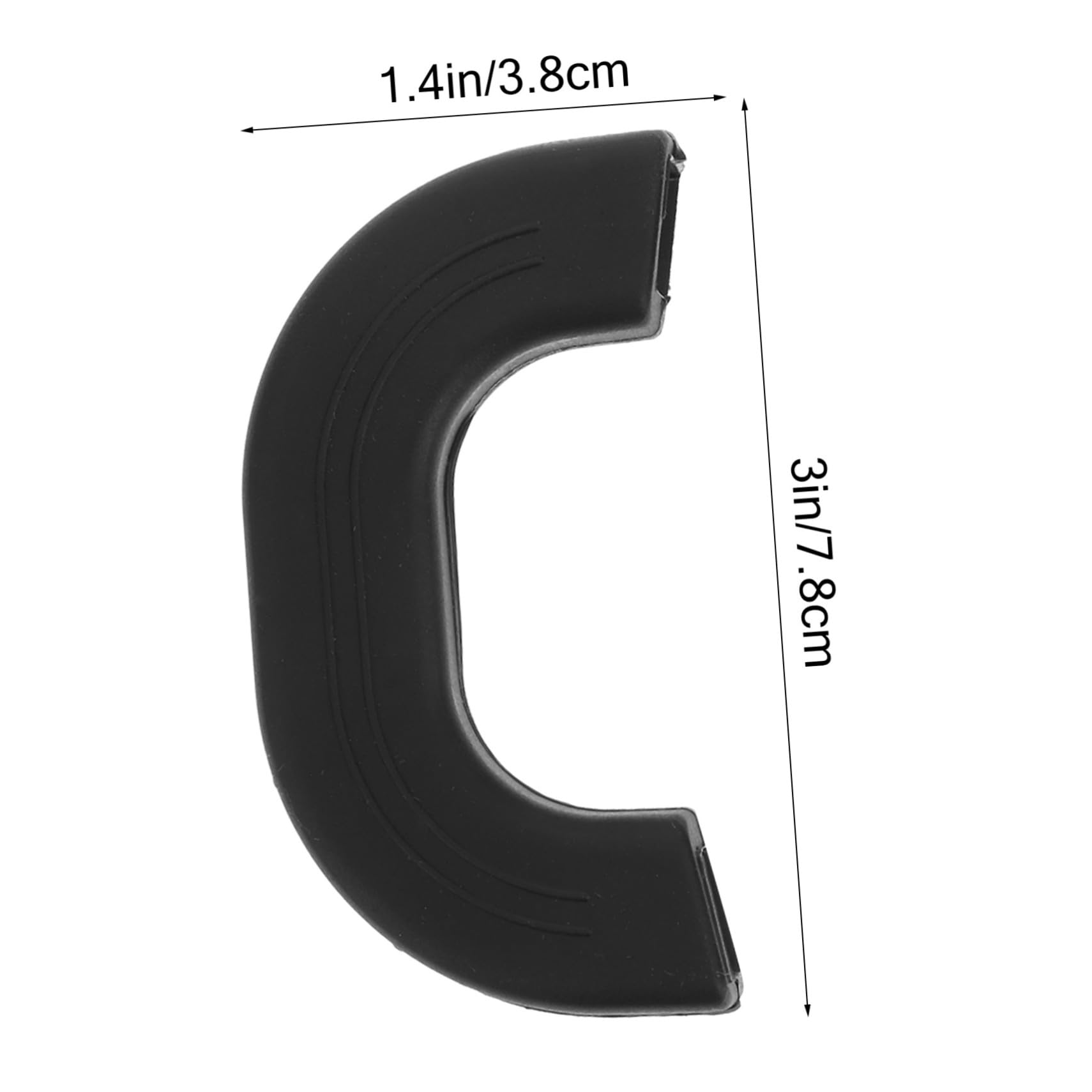 Protectores de Silicona para Asas de Ollas Negros 4 Piezas | Antideslizantes y Resistentes al Calor, Uso en Cocina, Paquete de 4 Unidades