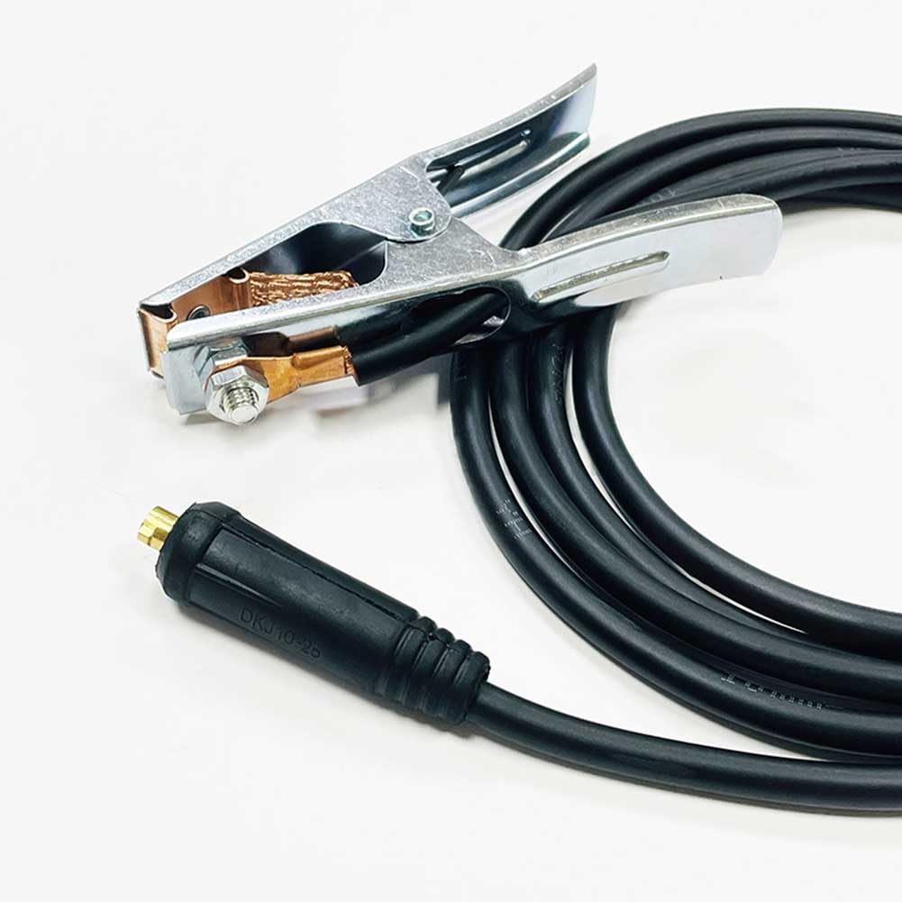 Schweiß-Erdungsklemme 300A Hochleistungs-Kupfer-Erdungsklemme mit Kabel für Plasmaschweißer, optionale Länge 2/3/4/5 Meter