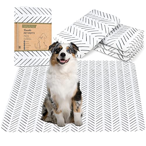 Nalalas Washable Pee Pads For Dogs - Dog Pads Washable Waterproof Dog Mat - Dog Pee Pads Washable Dog Potty Pad - Puppy Pee Pads Pet Training Pads - Dogs Reusable Pee Pads Dogs Whelping Pad 34" X 36" #TOP12