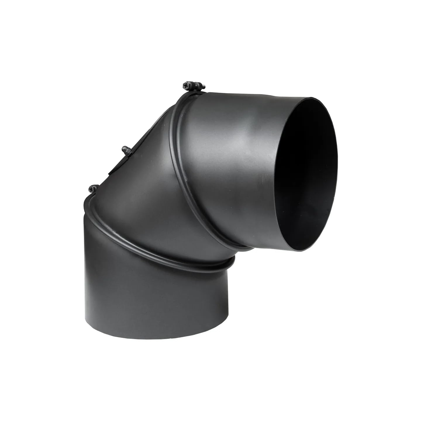 Ginocchia regolabile a 90°, 3 segmenti, diametro 150 mm, rivestimento resistente al calore, resistente al calore, durevole, per camino, stufa, caldaia, camino, sistema di scarico