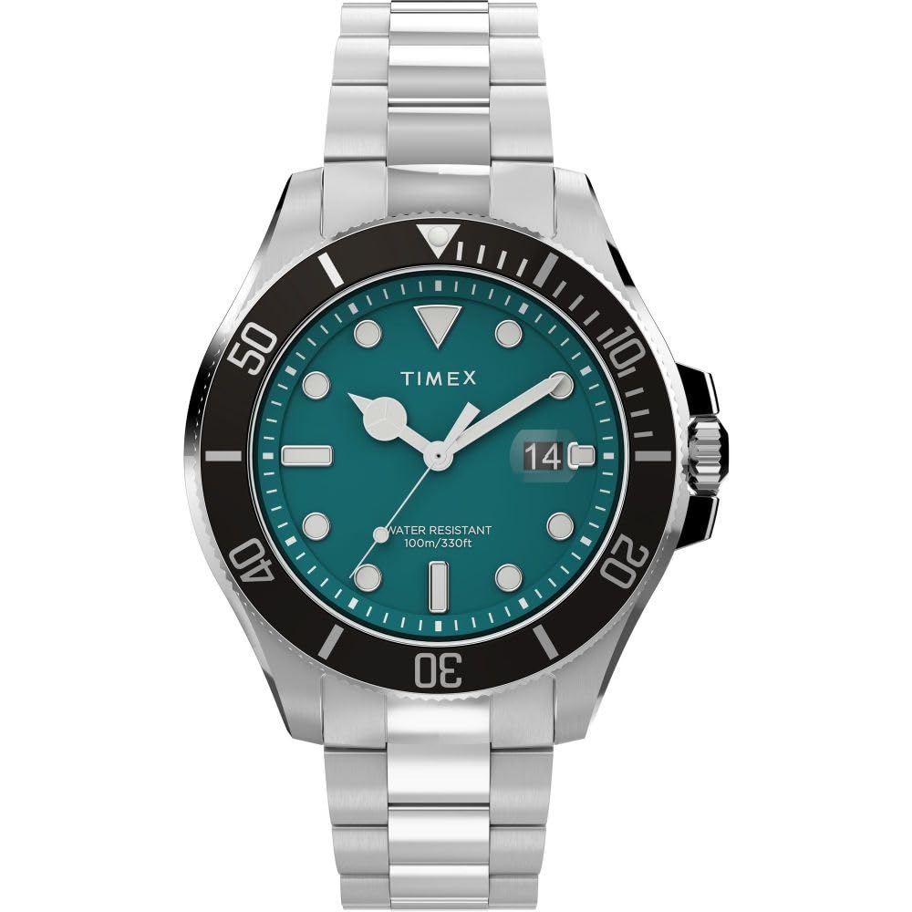 TIMEX Stainless Steel Men Green Analog Dial Watch- Tw2V91900Uj, Band Color:Metallic (B0CQVPPJ6Z) Amazon Price History, Amazon Price Tracker