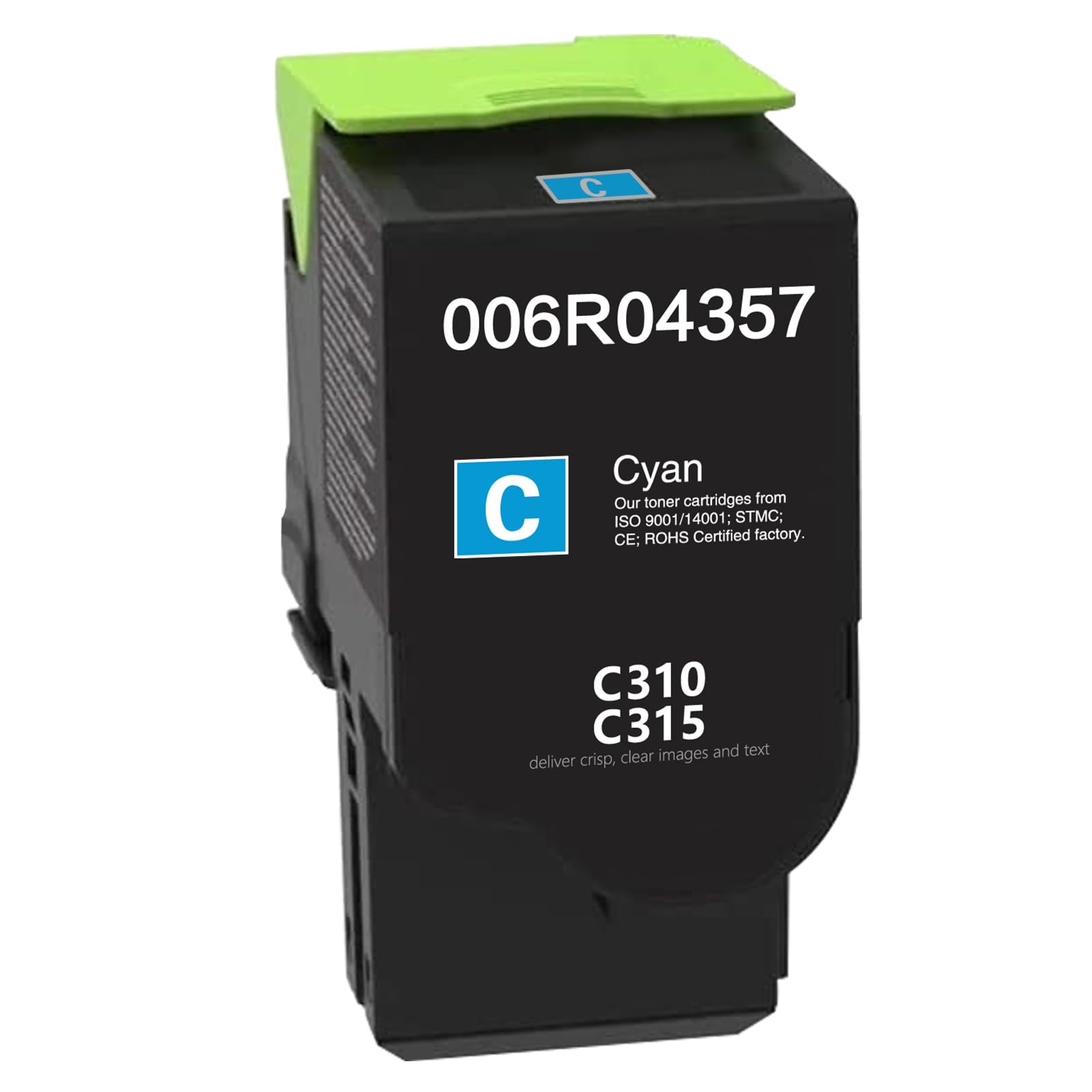 WYFYINK C310 C315 Remanufactured Cyan Toner Cartridge 2000 Page Yield Replacement for Xerox 006R004357 for Xerox C310 C315 C310DNI C310DNIM C315DNI Printer