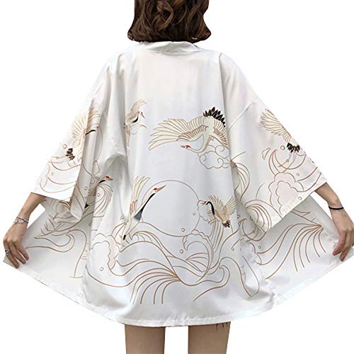 Women Japanese Kimono Cardigan Coat Yukata Outwear Tops Vintage Japanese Style3