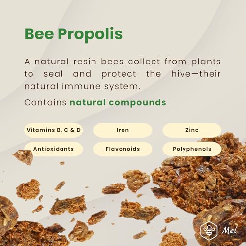 Image of Propolis Throat Spray with Manuka Honey & Bee Propolis By Mel Honey, Soothing Throat Comfort, Immune Support, Gluten-Free, Alcohol-Free, Non-GMO, Keto, 1.01 fl oz