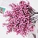 Yastouay Pink Fake Flowers Artificial Flowers, 5 Pcs Real Touch Silk Flowers Faux Artificial Flowers for Decorations, Babys Breath Artificial Flowers Bulk for Spring Decor Floral Arrangement