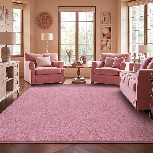 Rtizon 4x6 Pink & White Memory Foam Rug
