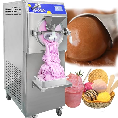 Wixkix 13Gal/H Gelato Hard Ice Cream Machine, Commercial Italian Ice Batch Freezer, Frozen Sorbet Maker Slush Machine with 5" LCD Panel, 15min/batch for Restaurant Snack Bars Wixkix 13Gal/H Gelato Hard Ice Cream Machine, Commercial Italian Ice Batch Freezer, Frozen Sorbet Maker Slush Machine with 5" LCD Panel, 15min/batch for Restaurant Snack Bars