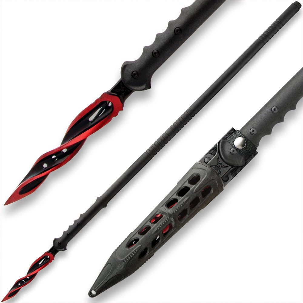 M48 Cardinal Sin Cyclone Spear | 45 1/2" Overall Length | Three Spiraling Cutting Edges
