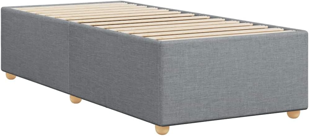 Close-up of the light grey polyester fabric texture