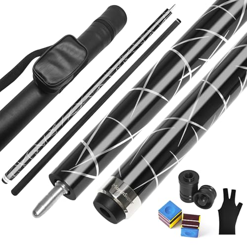 Taco de billar de fibra de carbono 58 pulgadas 12.5mm punta miniatura 1