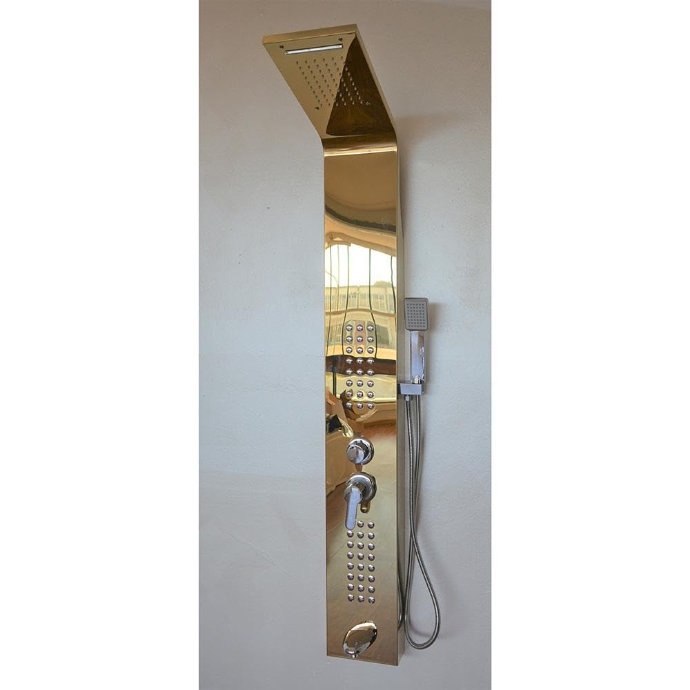 Colonna Idromassaggio Fra9010 Oro In Acciaio Inox 18/10