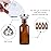 PrettyCare Set of 4, 1 oz Dropper Bottles with Golden Caps, Labels, Funnel & 2 Extra Dropper - 30 ml Thick Dark Amber Glass Empty Tincture Bottles for Personal Care & Beauty