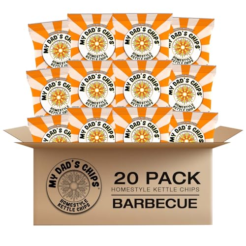My Dad's Chips - Barbecue Potato Chips - 20 Packs 2 oz Each