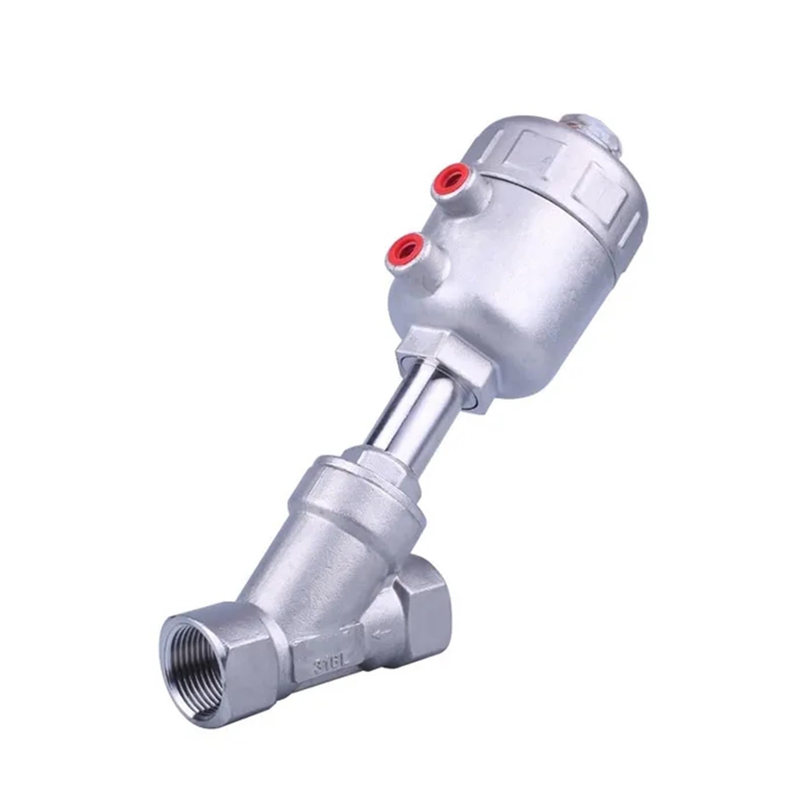 MXXDMOPD DN Series high Temperature Corrosion Resistant steam Pneumatic Valve Y-Type Internal Thread Angle seat(DN15 Stainless steel)