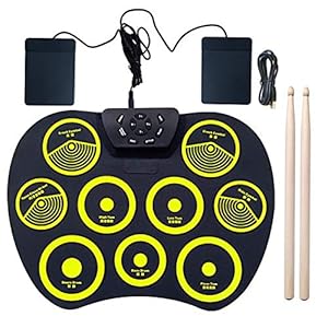 Elektronisch Drumstel Draagbare elektronische kantoor Draagbare Elektronische Drum Set met Beginner Kinderen Pedaal…