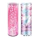 Produktbild BULABULA Liquid Quicksand Stationery Box Translucent Multi Functional Case with Mechanical Lock Cylindrical School Pen Organizer