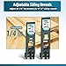 Siding Installation Tools for 5/16-Inch, 3/8-Inch, 7/16-Inch Fiber Cement Siding, Lap Mounting Gauge with Adjustable Reveals, Polycarbonate Body, 2 Packs