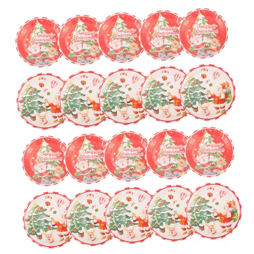 VINTORKY クリスマスパーティー使い捨て紙皿 使いけ おしゃれで な食品対応