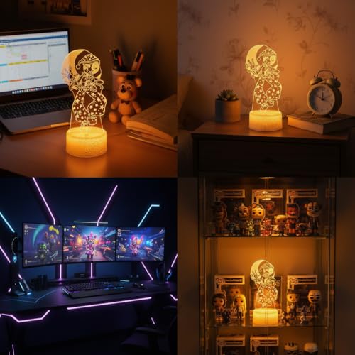 Lámpara LED Ilusión 3D con Control Remoto Moondrop miniatura 2
