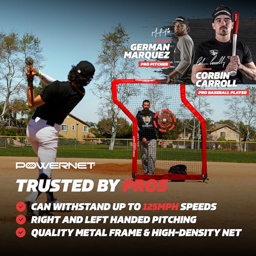 image for Powernet Portable Baseball Practice Net for Pitching and Hitting, Soft