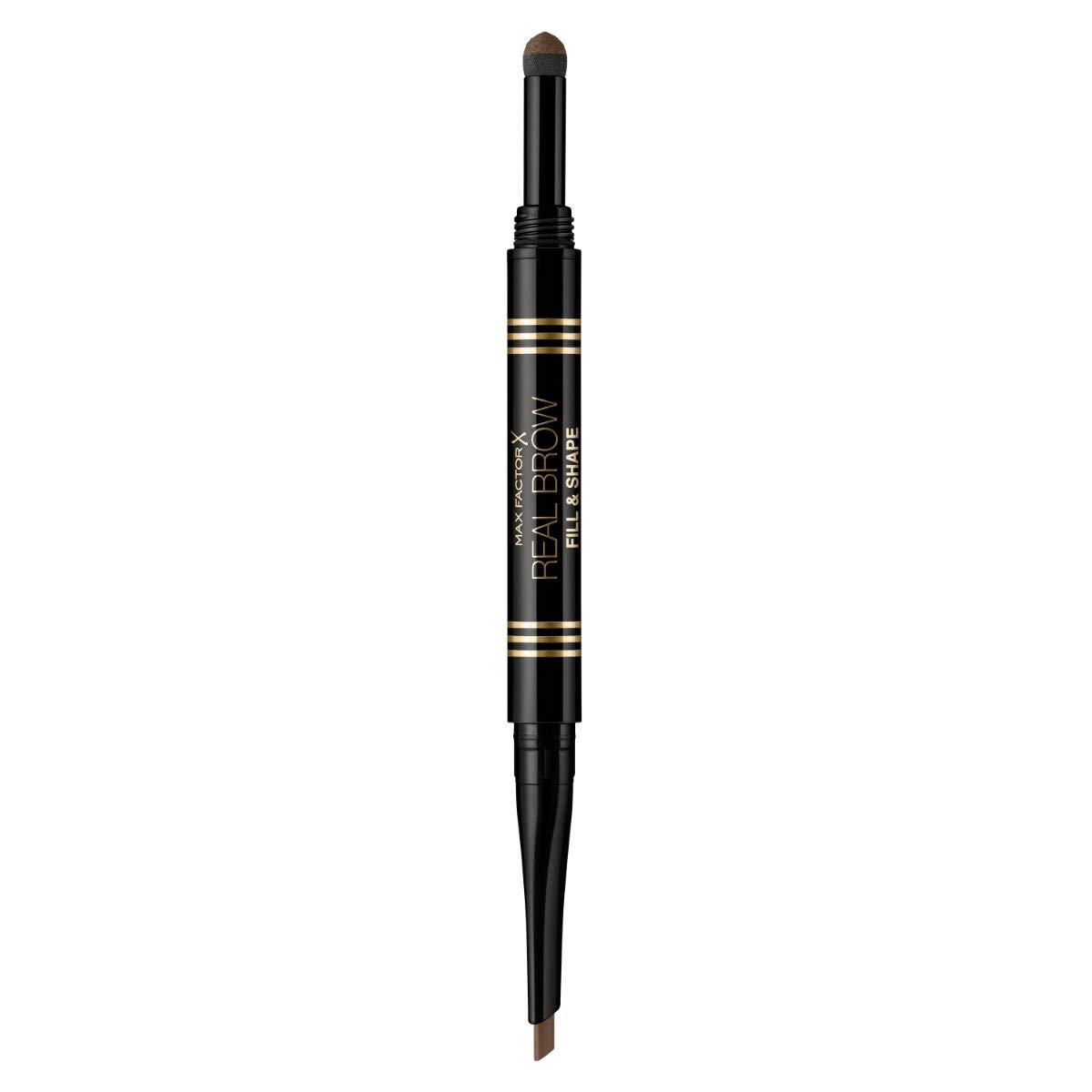 Max Factor Real Brow Fill & Shape Pencil, Farbe 02 Soft Brown, 10 g