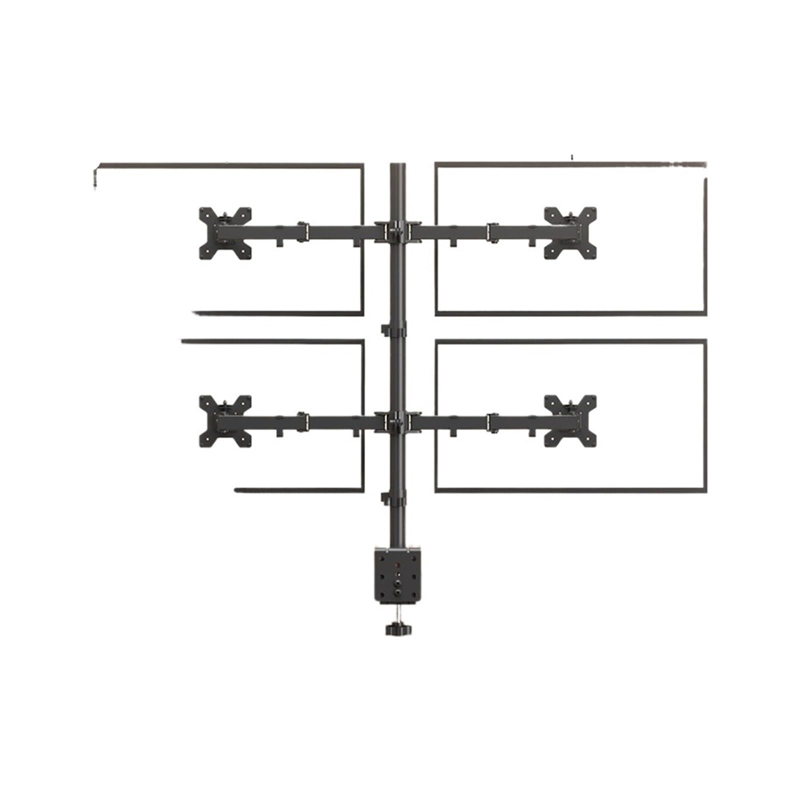 IKPGBZXM Monitor stand with dual-port rotating and lifting mechanical arm(Gripping four screens)