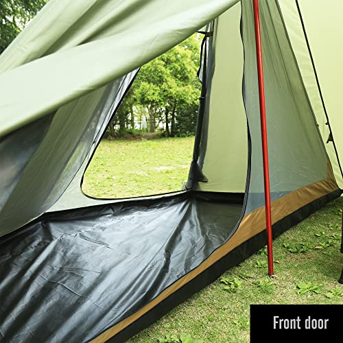Inner Mesh For T1 T2 Large Size Tipi Hot Tent with Bathtub Bottom (Half Octagonal, Large) - Thumbnail 7